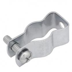 3/8" Galvanized vinyl coated closed clamps for tubing & wiring 3/8 .375 25pc 